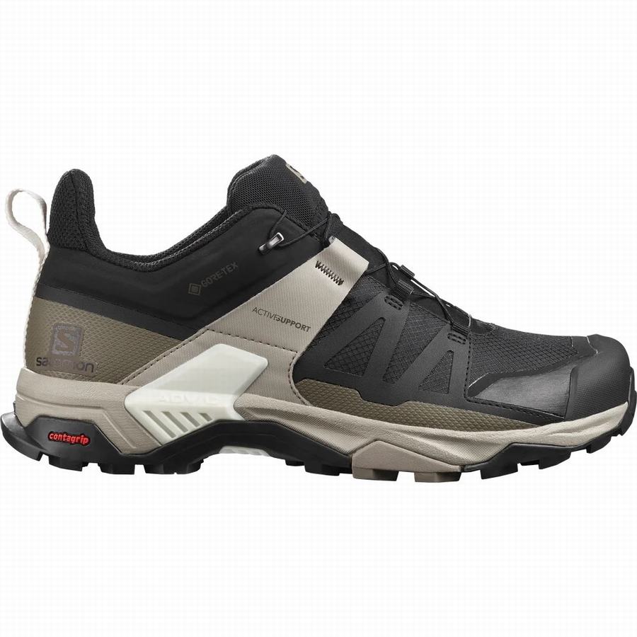 Salomon X Ultra 4 Gore-tex Erkek Trekking Ayakkabı Siyah/Zeytin Yeşili [JCH2546ZL]